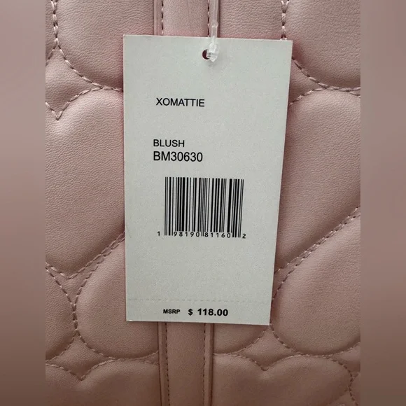 Betsey Johnson XOMATTIE Valentine Tote Handbag Pink - Picture 3 of 7